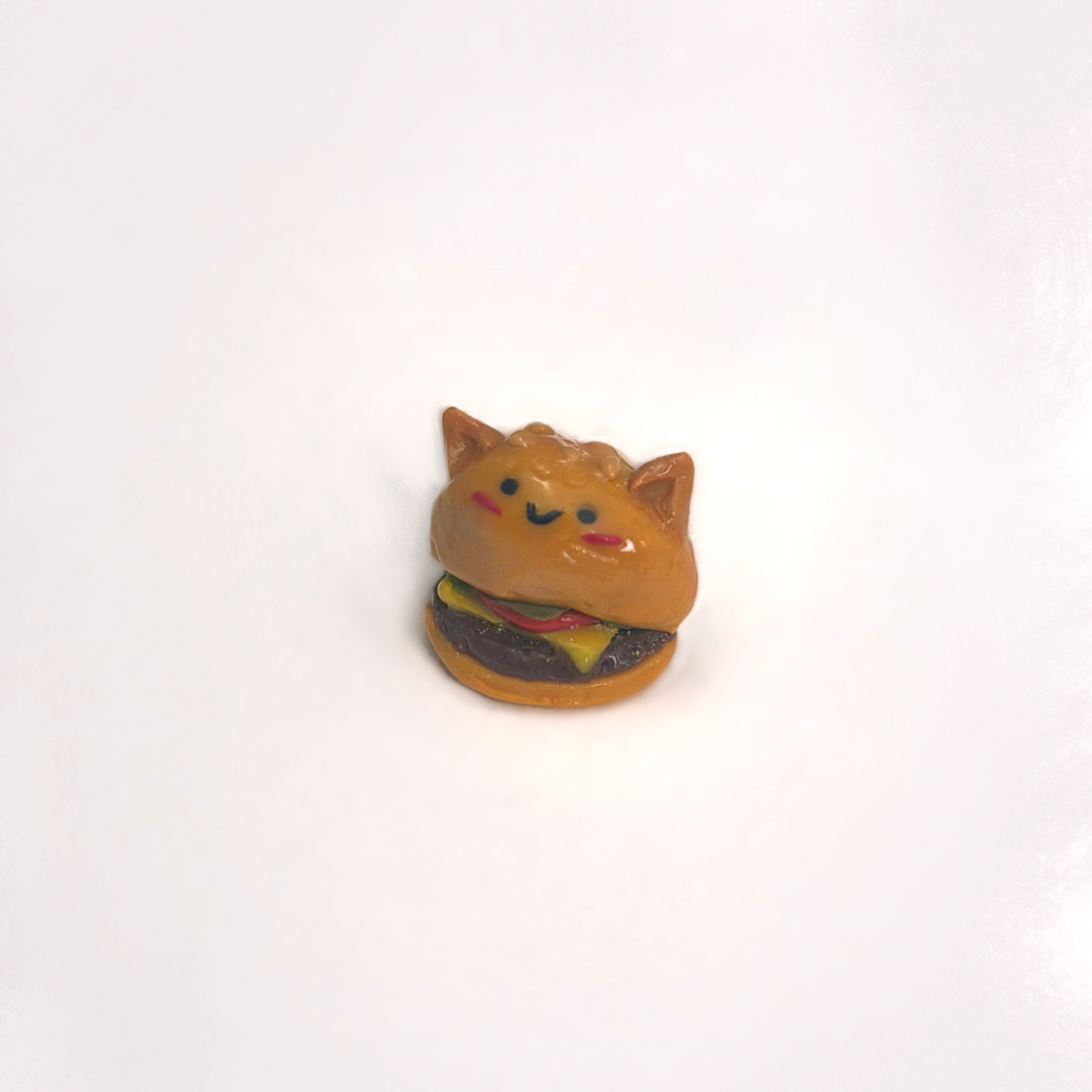 Cat Bun Hamburger Pin